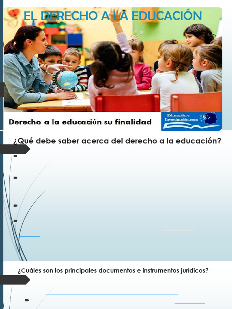 Derecho a la Educación: Garantías y Normas | PDF | Derechos humanos ...