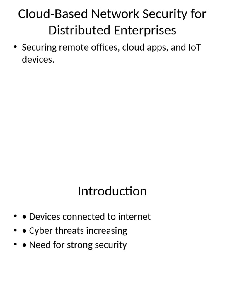 Cloud Based Security Presentation | PDF