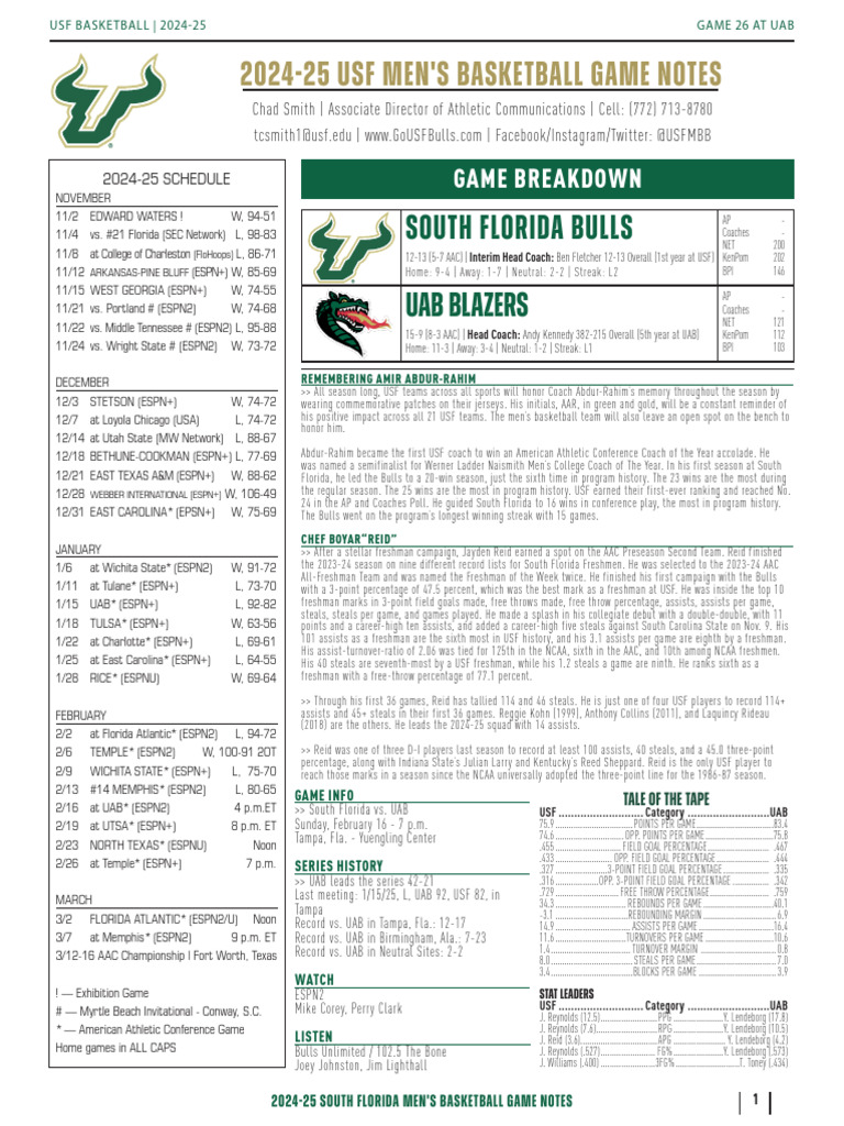 Usf Basketball Schedule 2027 23