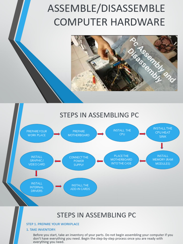 PC Assembly and Disassembly Guide | PDF | Personal Computers ...