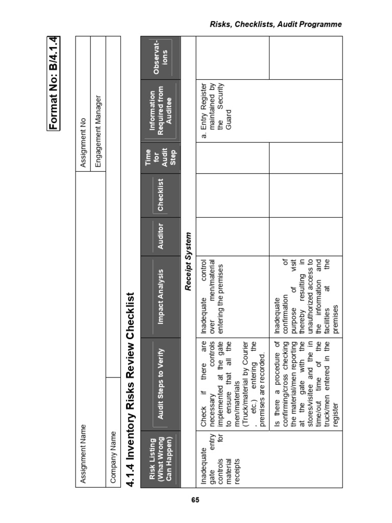 Inventory | PDF | Audit | Receipt