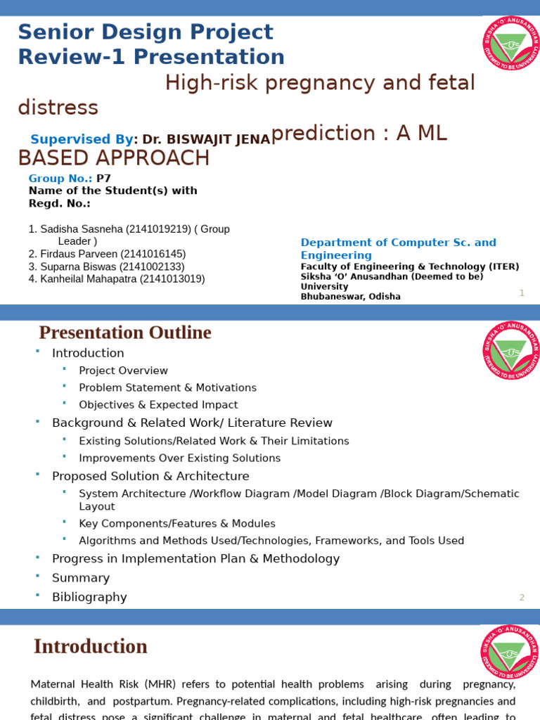 ML Model for High-Risk Pregnancy Prediction | PDF | Maternal Health ...
