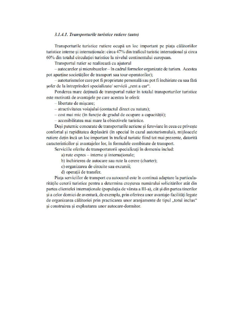 Transportul Rutier - Fisa de Documentare | PDF