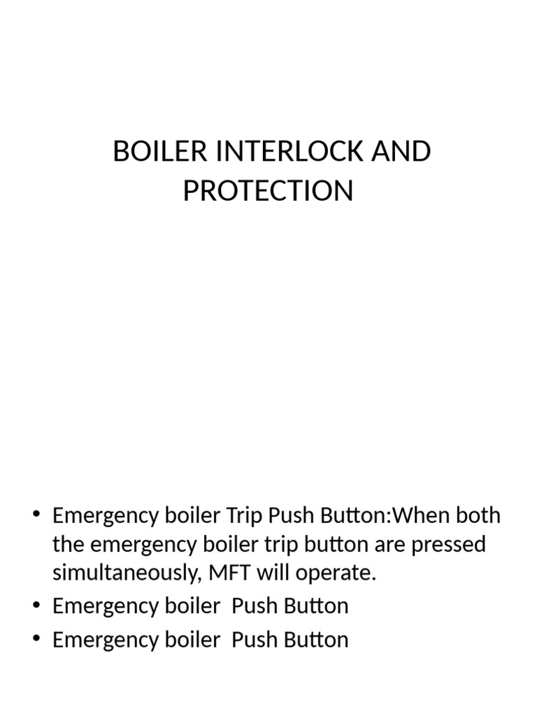 Boiler Safety Interlock Systems | PDF | Energy Technology | Machines