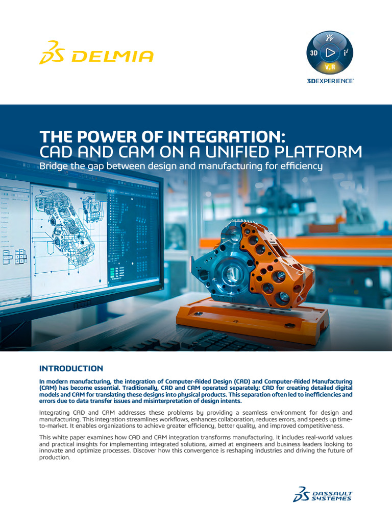 Power of Integration Cad Cam Unified Platform Whitepaper en | PDF ...