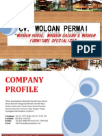 Company Profile Cv. Woloan Permai (Wooden House, Gazebo & Funiture Specialist)