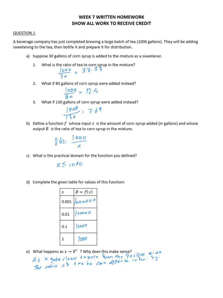 Week 07 Written Homework?? | PDF