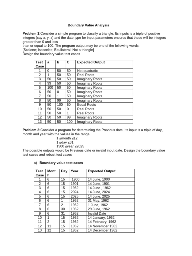 Quadratic Roots Classification Tests | PDF | Mathematics