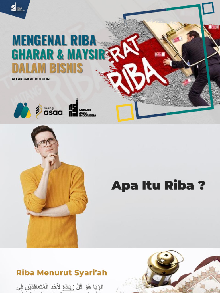Mengenal Riba, Gharar & Maysir Dalam Bisnis | PDF