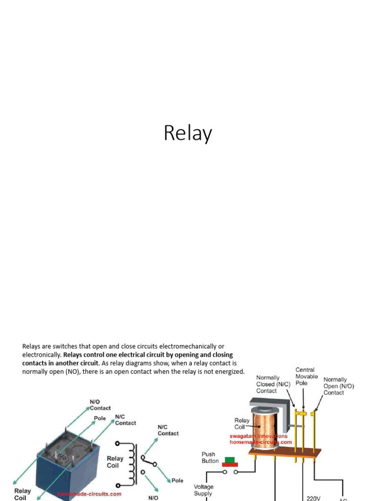 Relay Interfacing with Microcontrollers | PDF | Bipolar Junction ...