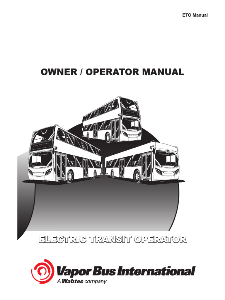 Electric Transit Operator Manual | PDF | Electrical Connector ...