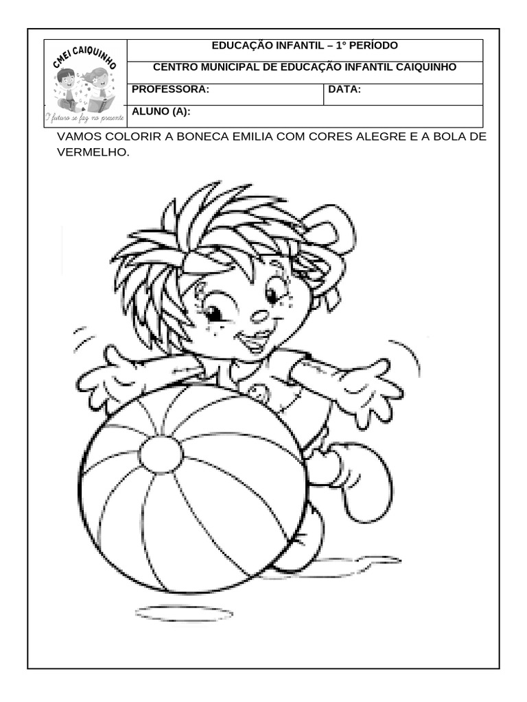Atividade da boneca emilia pdf
