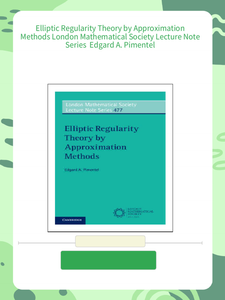 Regularity Theory For Elliptic | Elliptical Regularity Theory – JMNBC