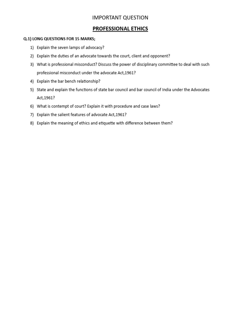 Imp Questions | PDF