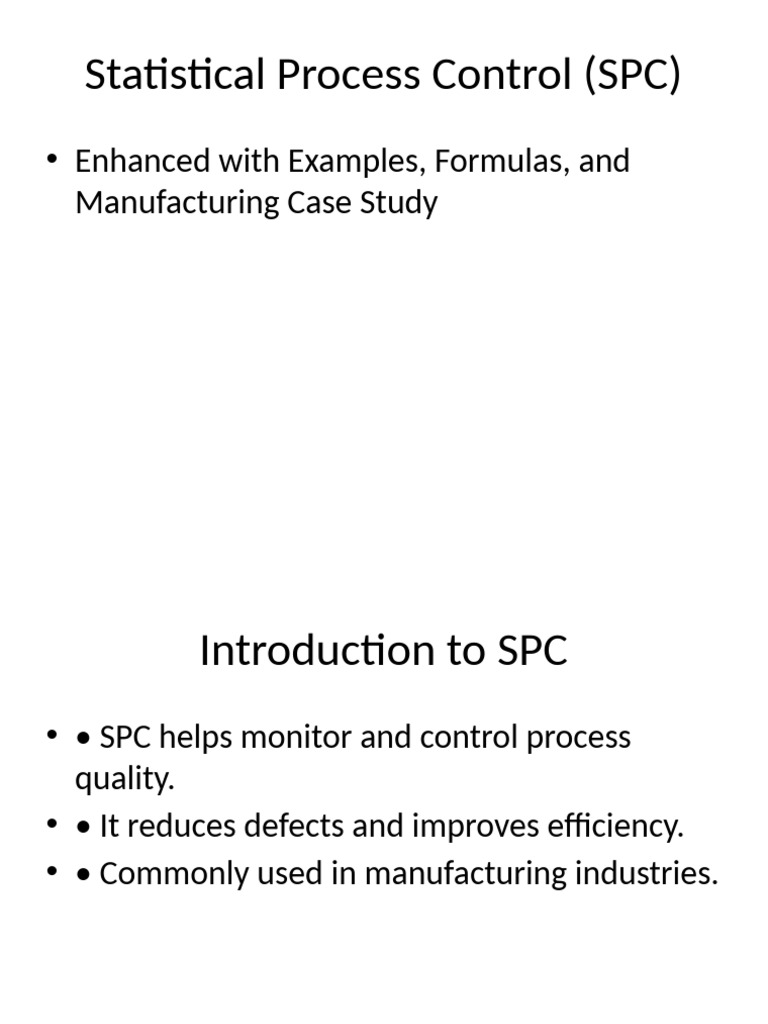 SPC in Tire Manufacturing Quality Control | PDF