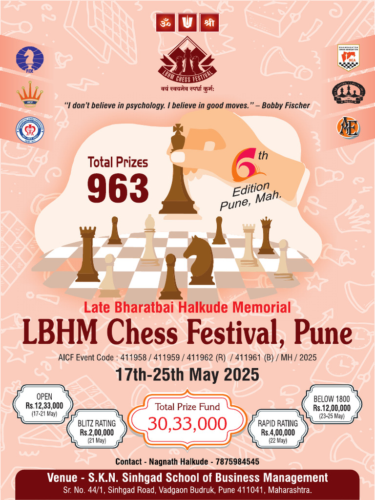 LBHM Chess Tournament 2025 Registration | PDF