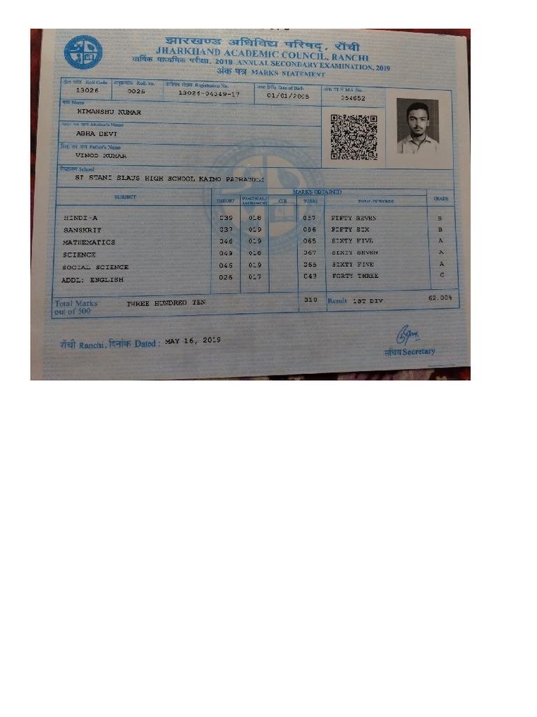 Matric | PDF