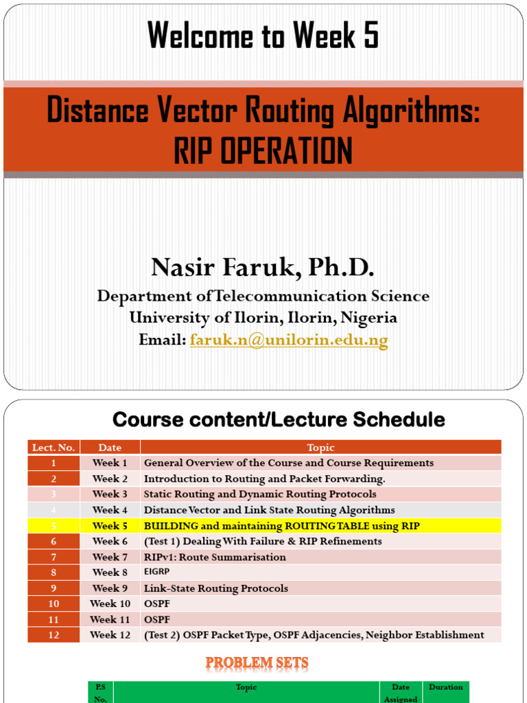 RIP Operation and Routing Table Management | PDF | Routing | Computer ...