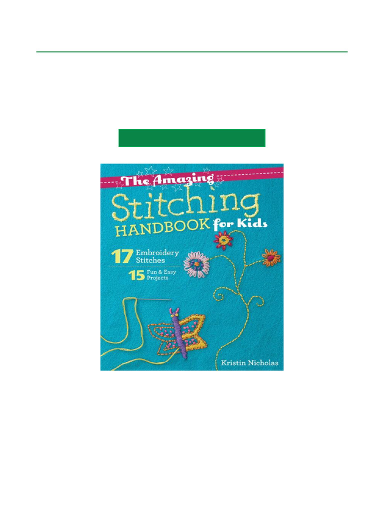 Currently Hot The Amazing Stitching Handbook For Kids Open Access ...