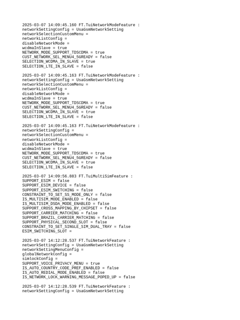 Network Settings and Multi-SIM Features | PDF
