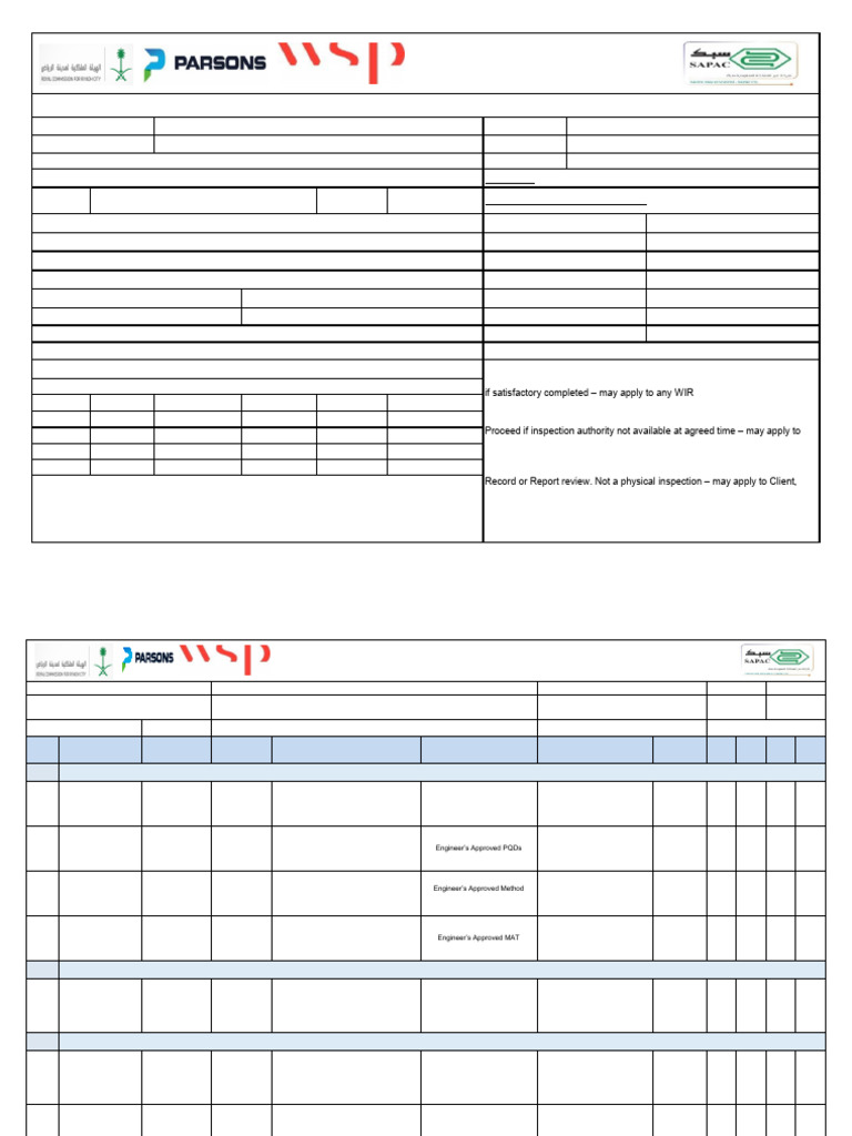 Irrigation System Inspection Test Plan | PDF | Specification (Technical ...