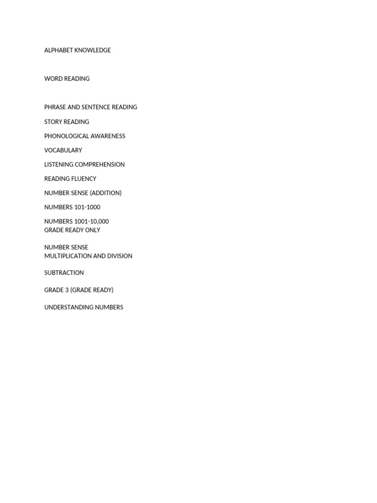 Alphabet Knowledge | PDF