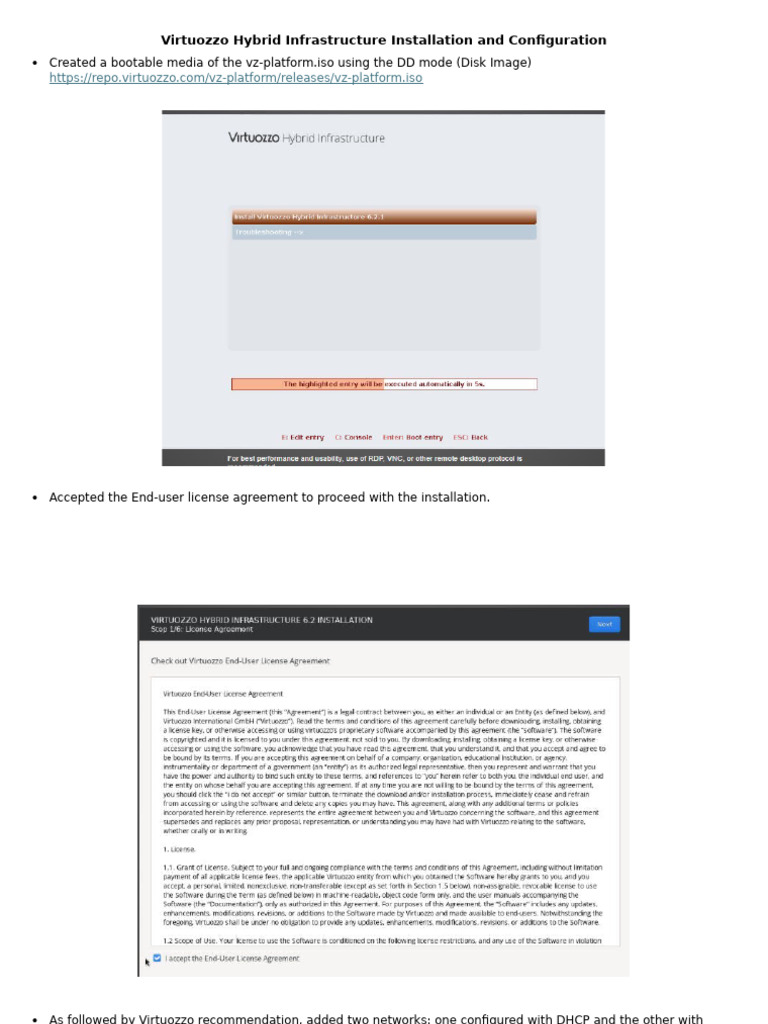 Virtuozzo Hybrid Infrastructure Setup Guide | PDF | Computer Cluster ...