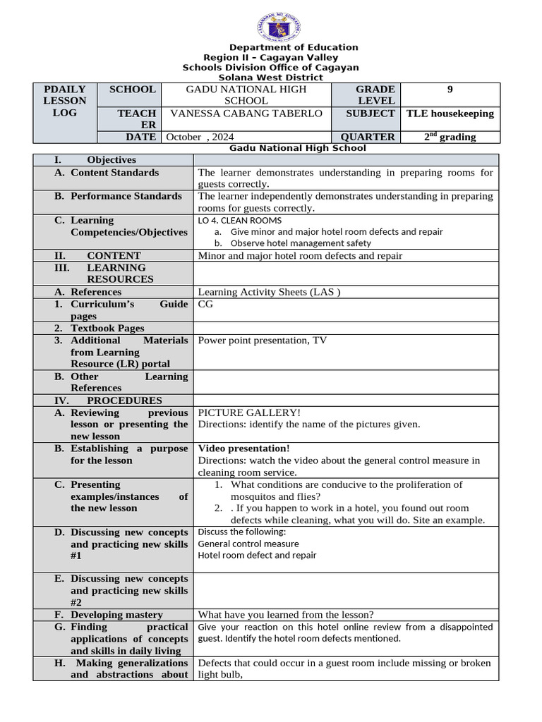 LO4. General Control Measure | PDF | Learning | Human Communication