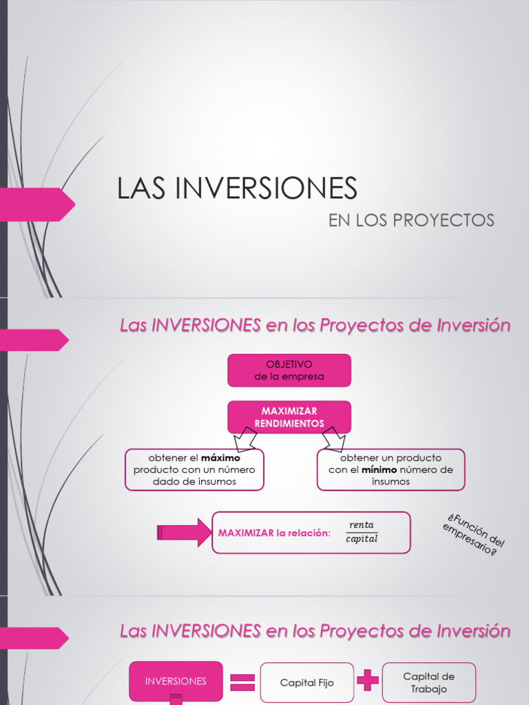 Inversiones en Proyectos de Capital | PDF | De capital fijo | Capital ...
