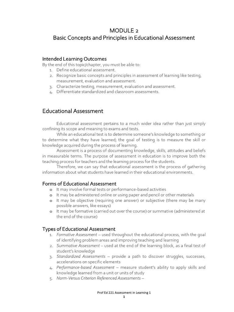 ASL Module 1 To 7 | PDF | Educational Assessment | Validity (Statistics)