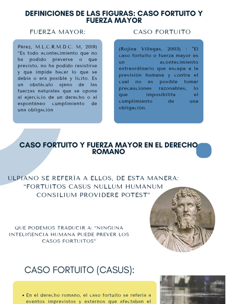 Caso Fortuito y Fuerza Mayor en Derecho | PDF | Ley común