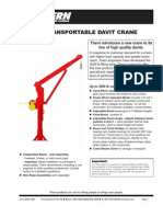 3000 LB Davit Crane Product Sheet