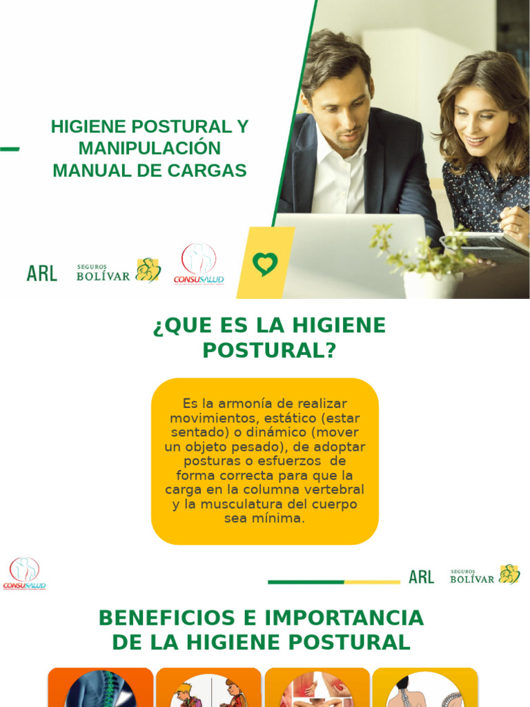 Higiene de Columna y Manipulación Segura | PDF | Dolor lumbar | La ...