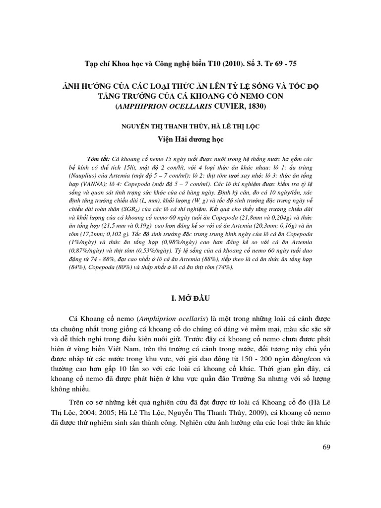 NH HNG Ca Cac Loi THC An Len T L | PDF
