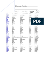 Irregular Verbs..