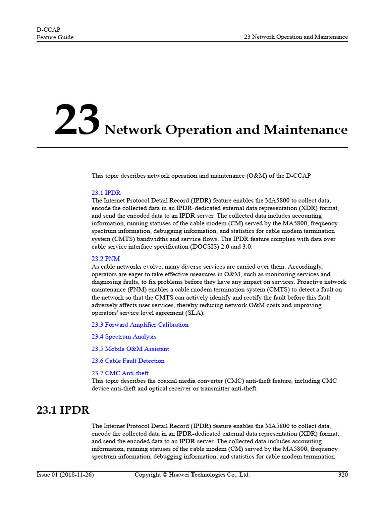 01-23 Network Operation and Maintenance | PDF | Computer Network ...