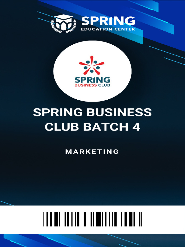 Black and Blue Modern Marketing ID Card | PDF
