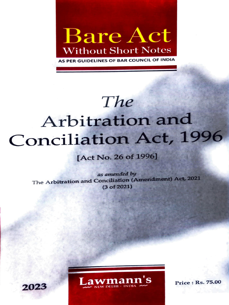 Arbitration and Conciliation Act 2021 | PDF