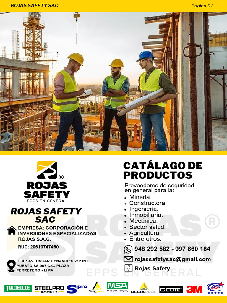 Catalogo Rojas Safety | PDF | Equipo de protección personal