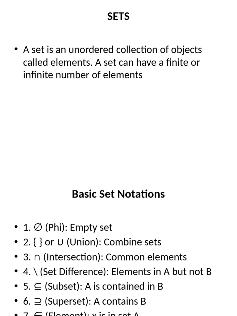 Understanding Set Theory Basics | PDF | Set (Mathematics ...