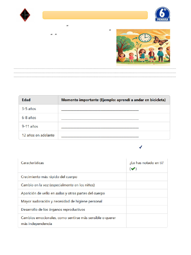 Ficha de Trabajo estamos creciendo y vamos cambiando_6to D_PERSONAL ...