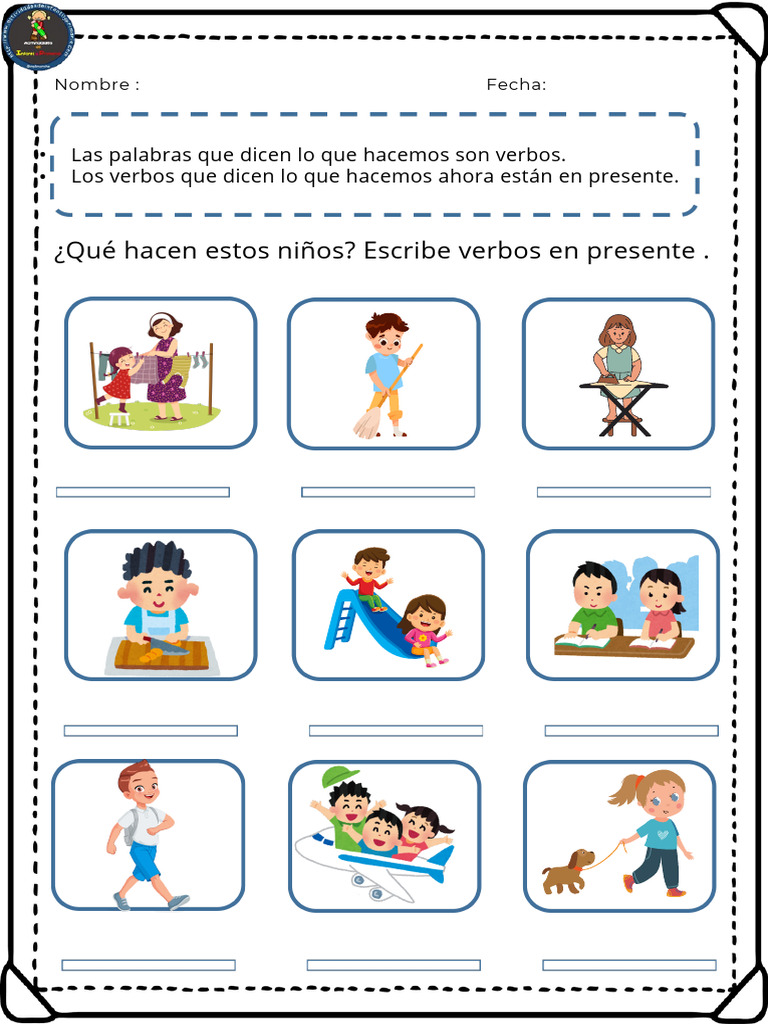 Verbos en Presente y Pasado para Niños | PDF