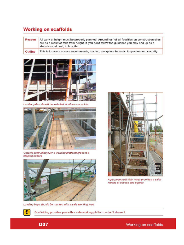 Working On Scaffolds | PDF