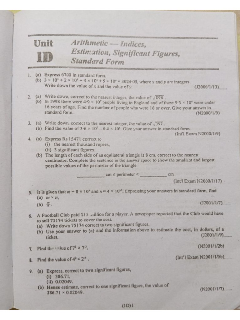 Significant Numbers Estimation | PDF