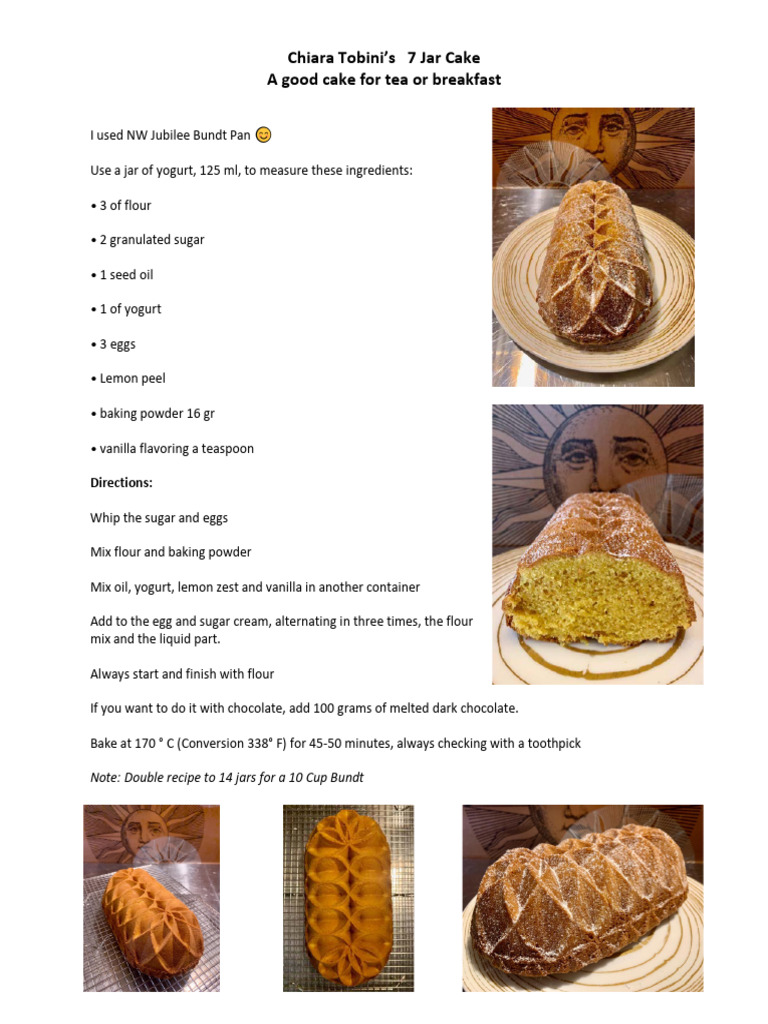7 Jar Cake | PDF