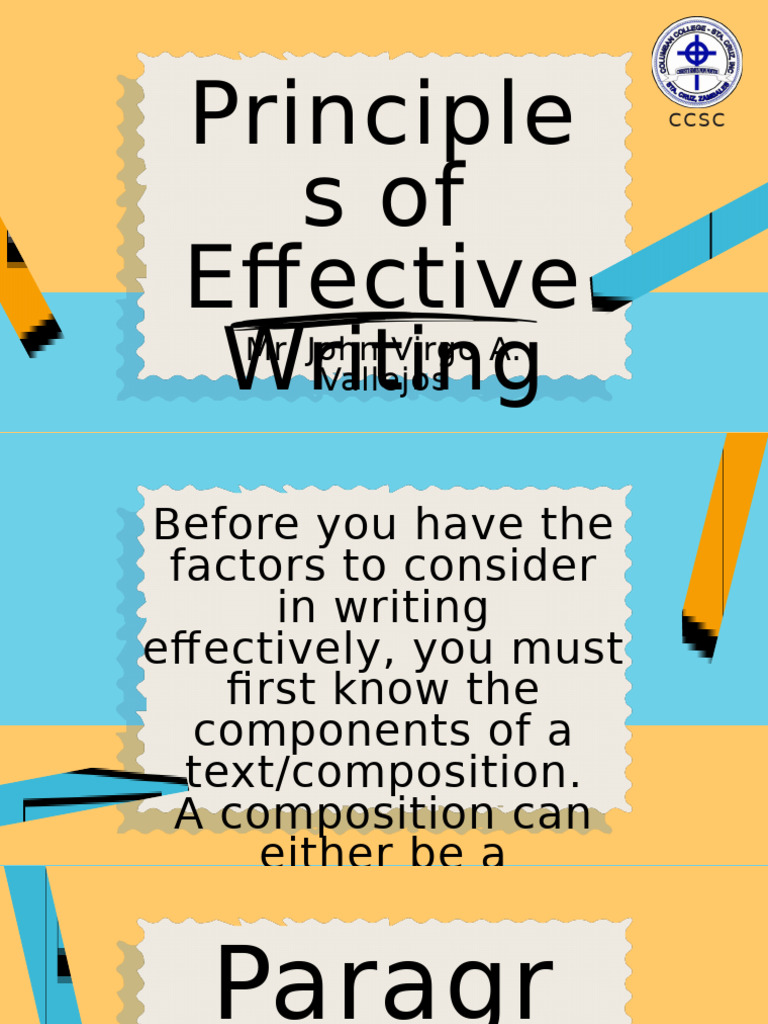 Effective Writing Principles Explained | PDF | Essays | Paragraph