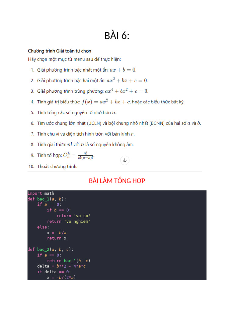 Python Functions for Math Problems | PDF