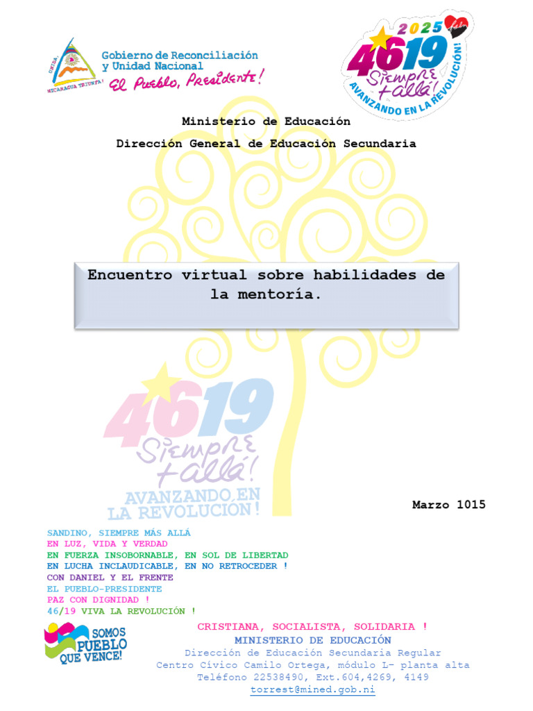 Encuentro Virtual sobre Mentoría Educativa | PDF | Aprendizaje | Cognición