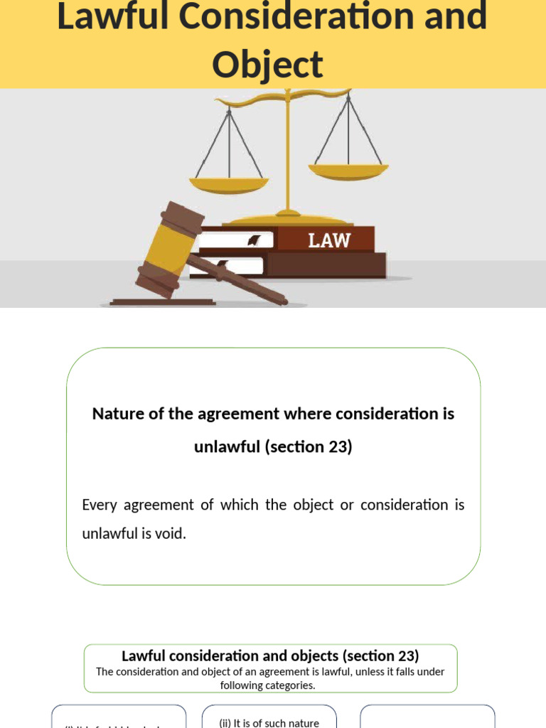 Understanding Lawful Consideration in Contracts | PDF | Consideration ...