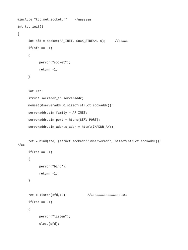 TCP Socket Programming in C | PDF | Computer Programming | C++